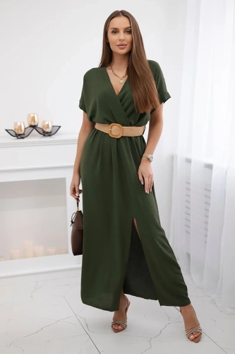 pol_pm_Sukienka-dluga-z-ozdobnym-paskiem-khaki-24132_1.webp