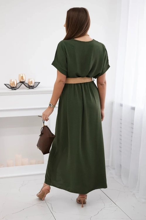 pol_pm_Sukienka-dluga-z-ozdobnym-paskiem-khaki-24132_2.webp